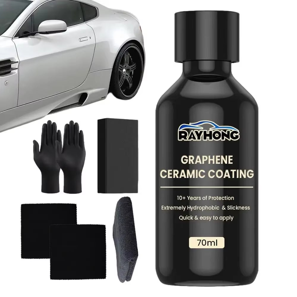 70Ml Car Graphene Ceramic Coating Waterproof Coating Car Detailing Coating Polishing Liquid Glass Plated Crystal Car Accessory