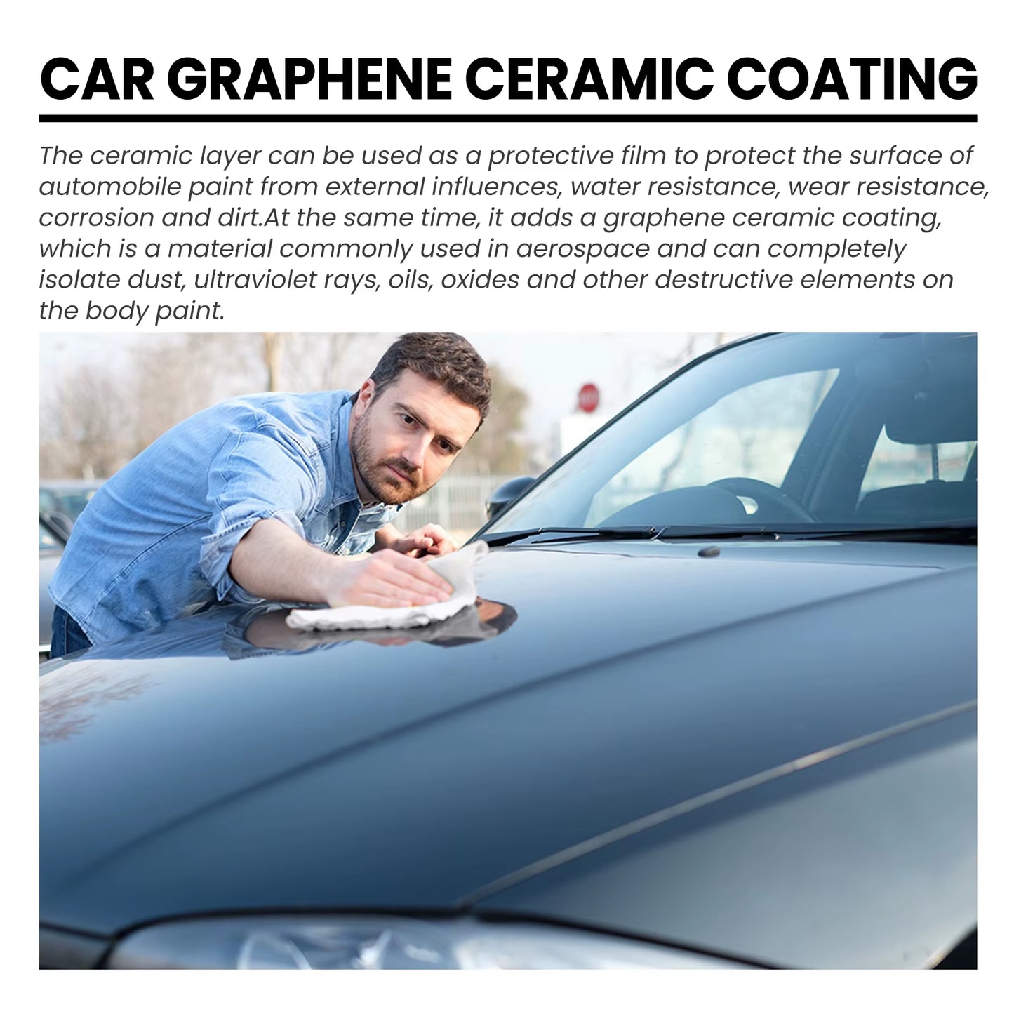 70Ml Car Graphene Ceramic Coating Waterproof Coating Car Detailing Coating Polishing Liquid Glass Plated Crystal Car Accessory